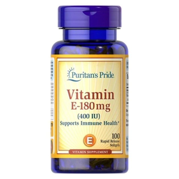 Vitamin E 180 mg (400 IU), 100 softgel