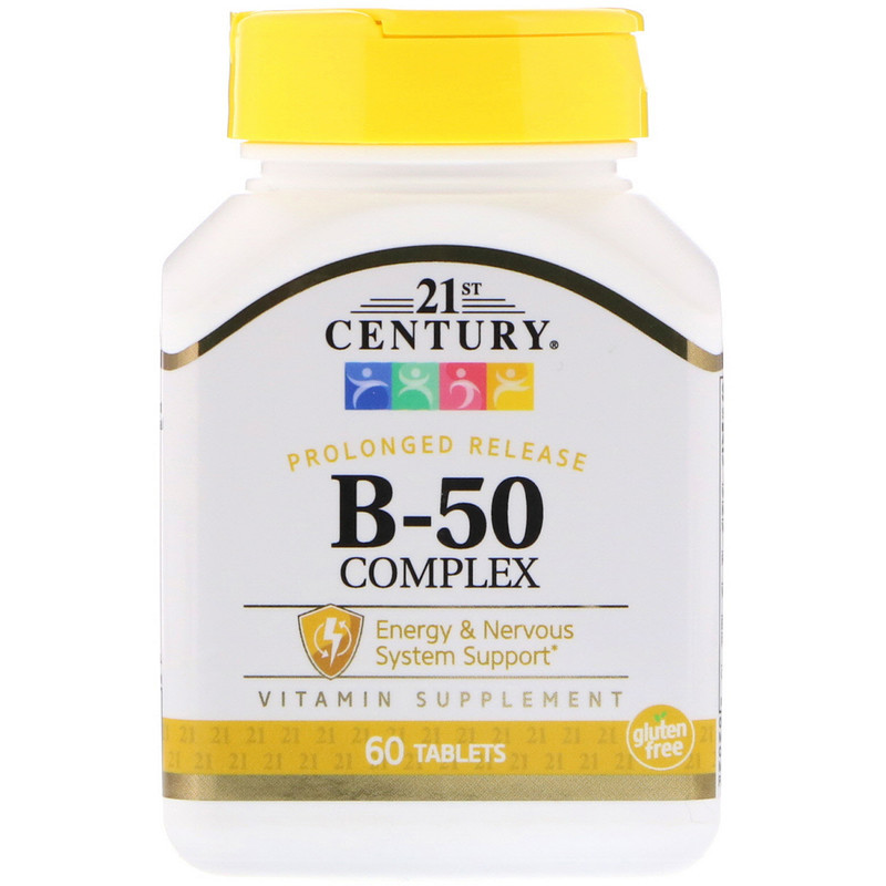 21st Century B Complex Plus Calsium, 60 tablets