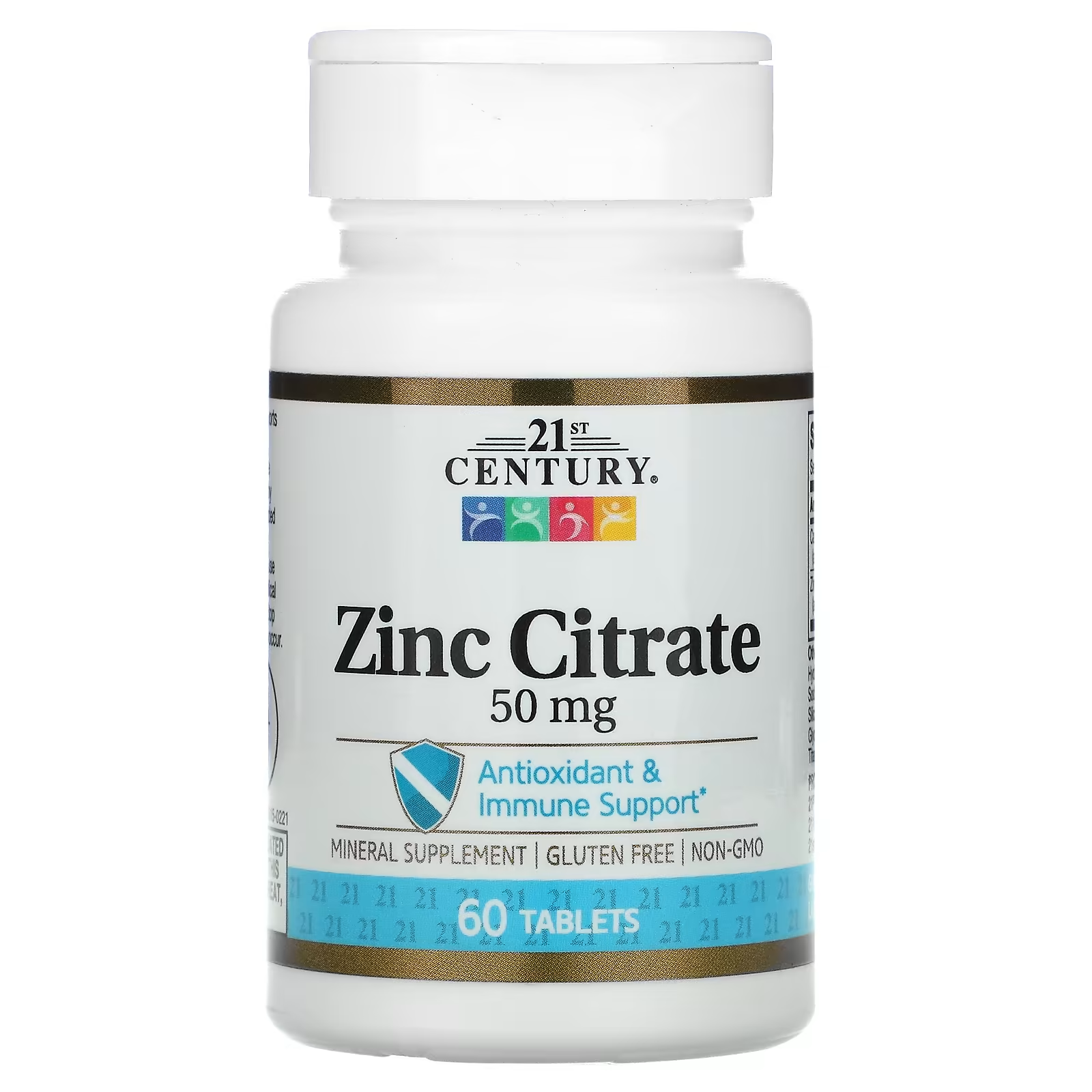 21st Century Zinc Citrate 50mg, 60 tabletka