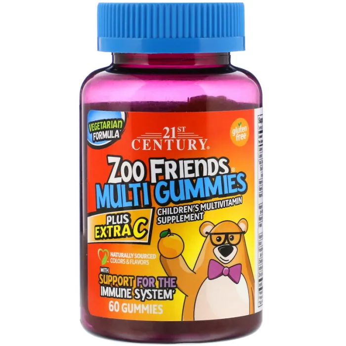 21st Century Zoo Multi Gummies Plus Extra C | 60 gumms