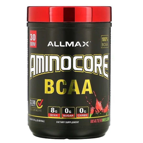 ALLMAX, AMINOCORE BCAA, blue raspberry, 315 gr, 30 serving