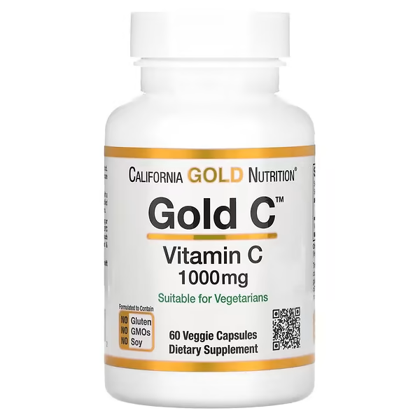 California Gold Nutrition (Vitamin C), 1000 mg, 60 capsules