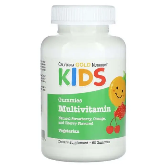 California Gold Nutrition Kids Multivitamin, 60 vegan gummies