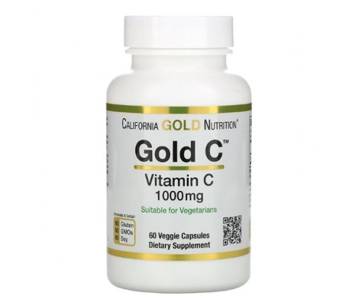 California Gold Nutrition Vitamin C 1000 mg | 60 kapsula