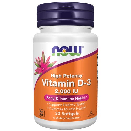 Now Food's Vitamin D3 125 mcg 5 000 IU 90 tabletka