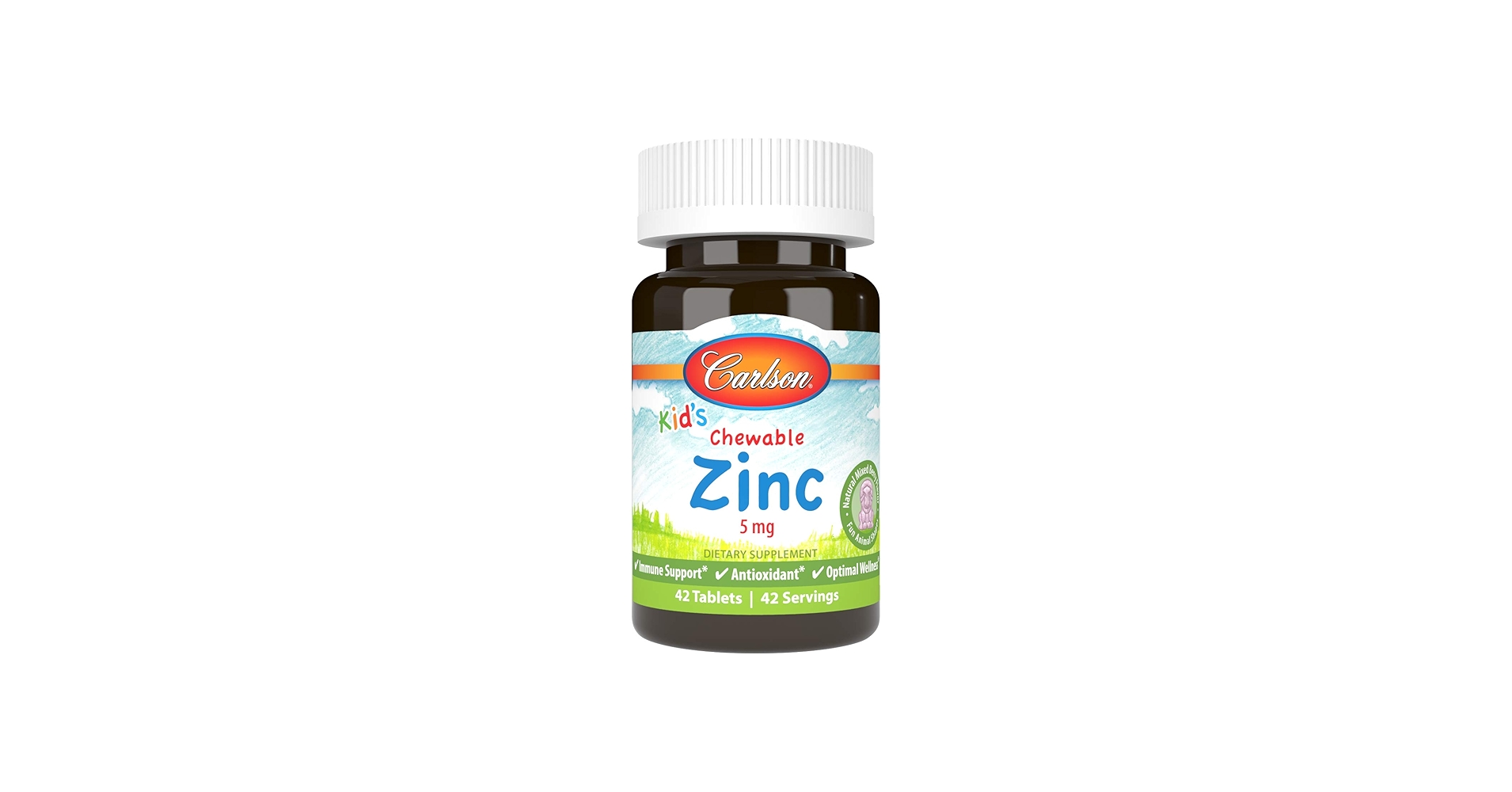 Carlson Kid's Chewable Zinc 5 mg 42 tab