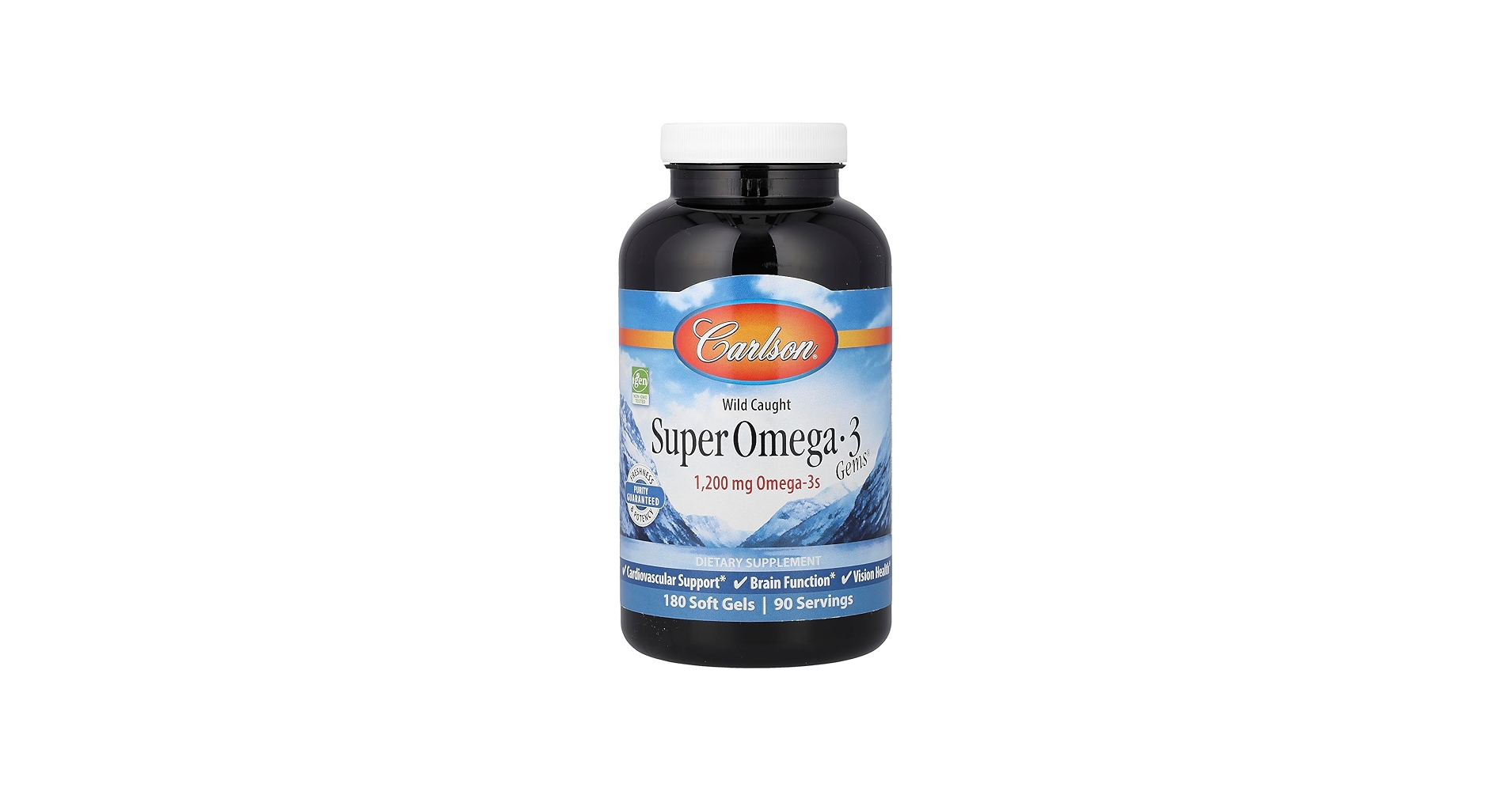 Carlson Super Omega-3 Gems 1200 mg 100 softgels