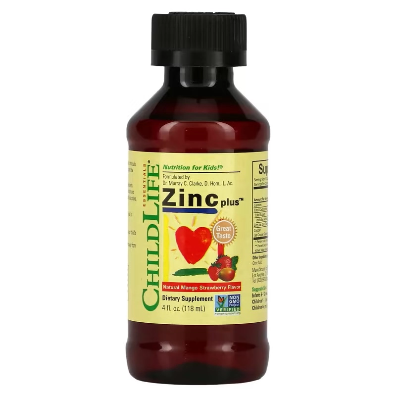 ChildLife Zinc Plus 118 ml mango va qulubnay