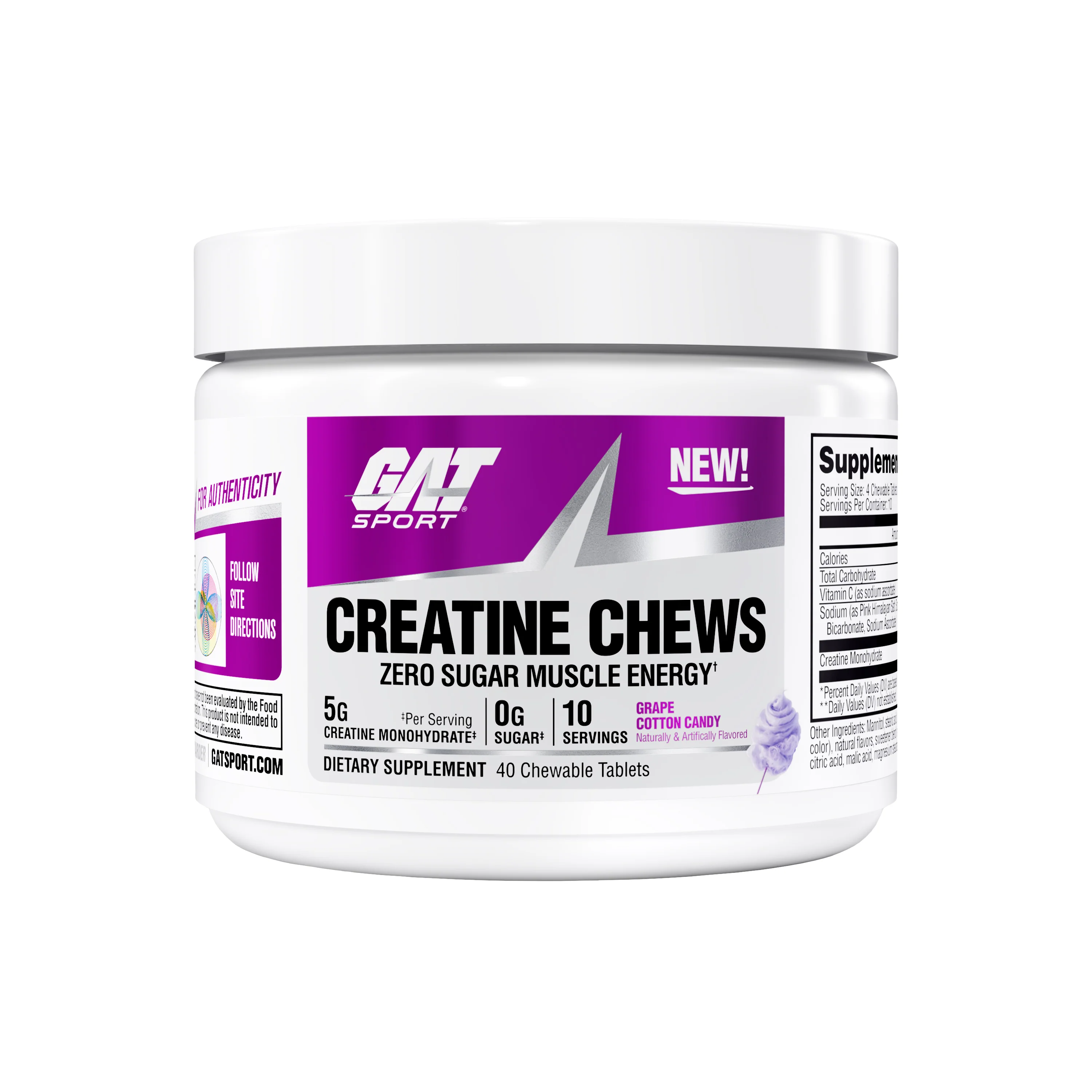 Gat sport Creatine Chews – 120 chewable tablets