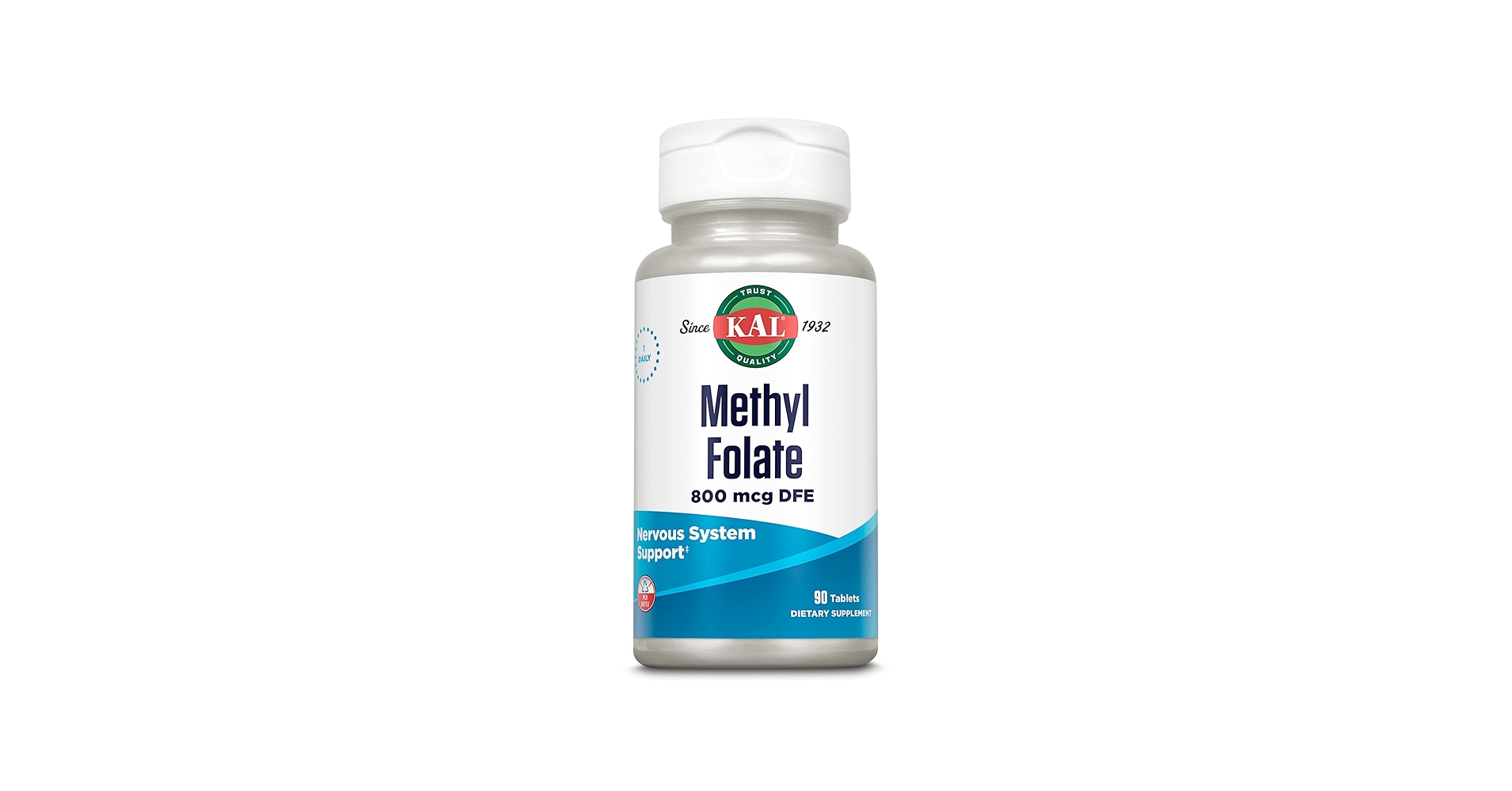 KAL Methyl Folate 800 mcg DFE, 90 tabletka