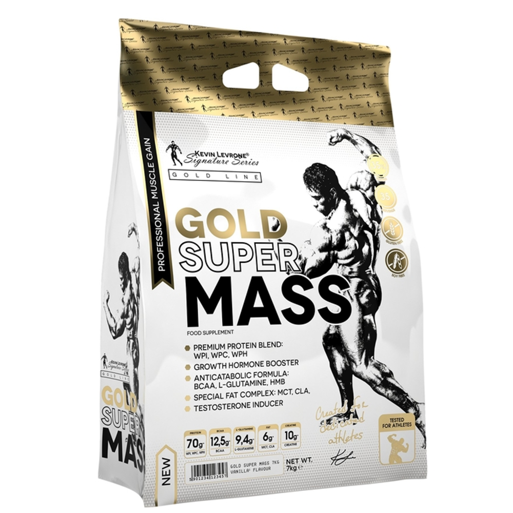 Kevin Levrone GOLD SUPER MASS Gainer | 7 kg 70 porsiya Vanilla