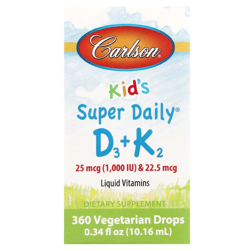 Kids Super Daily D3 + K2 1000 IU / 25 mcg