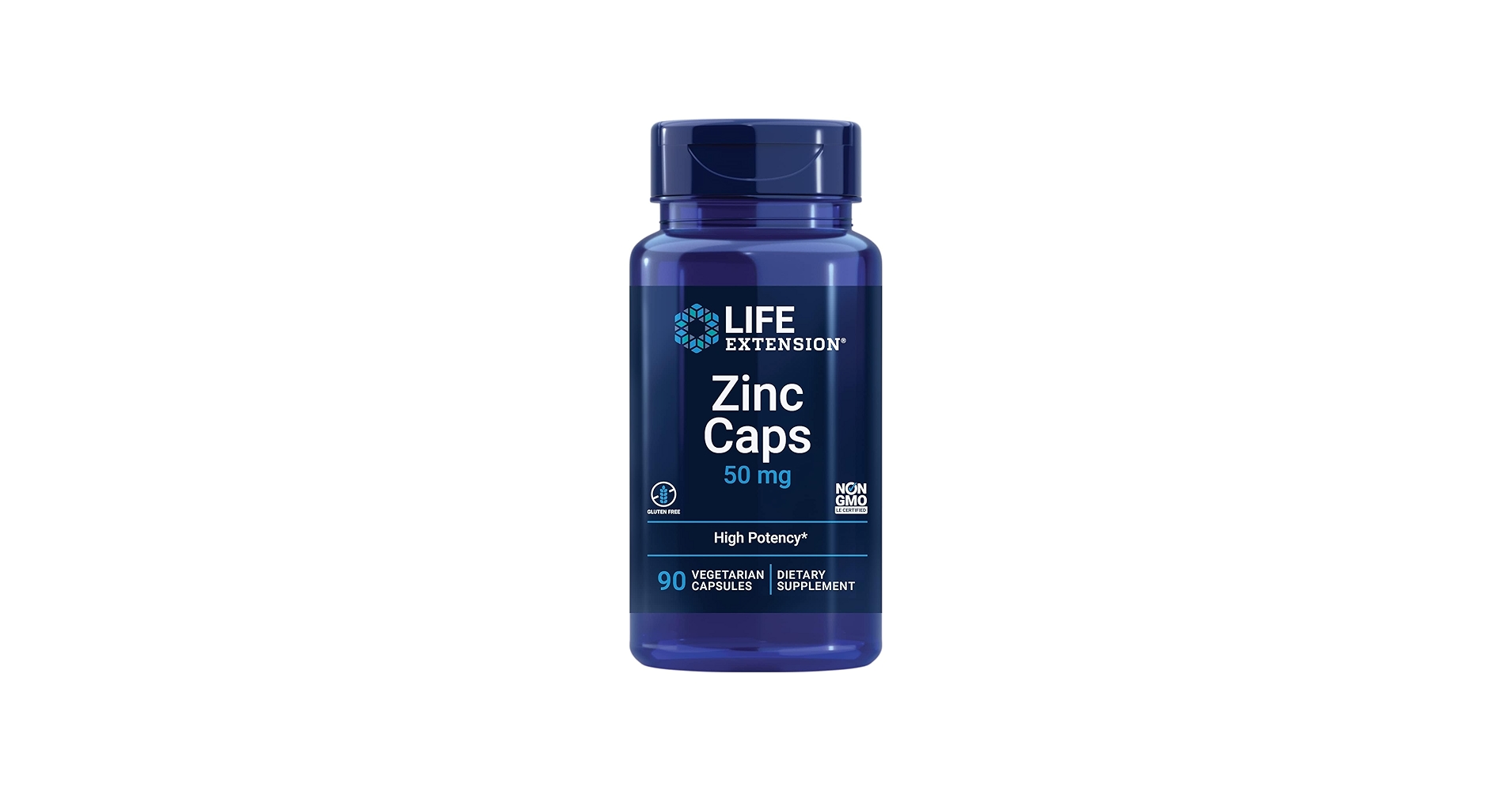 Life Extension Zinc Caps 50 mg 90 vegcaps