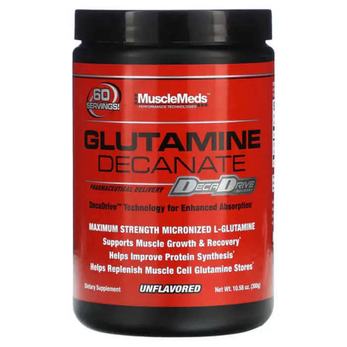 MuscleMeds Glutamine Decanate | 300 gr 60 porsiya