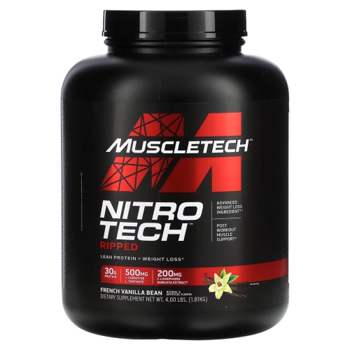 MuscleTech, Nitro Tech Ripped Protein, 1.81kg