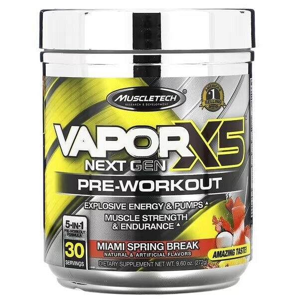 MuscleTech, VaporX5, Next Gen, 228 gr, 30 serving