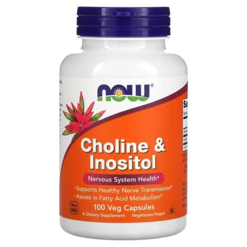 NOW Choline Inositol 100 VegCaps