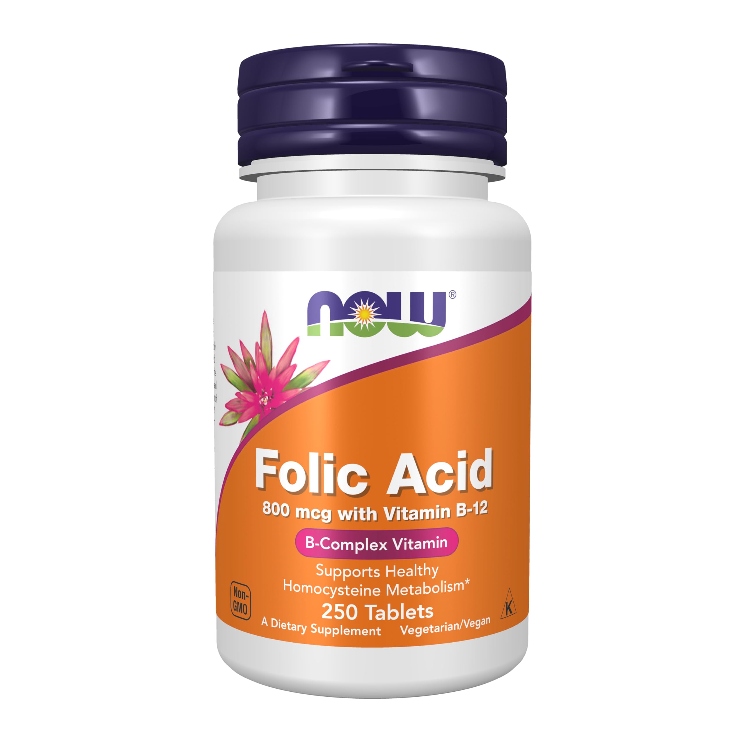 NOW Folic Acid 800 mcg 250 tablets