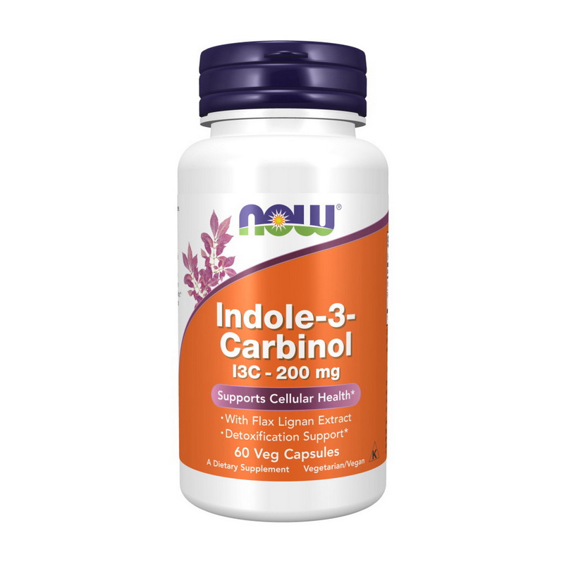 NOW Foods Indole-3-Carbinol (I3C) 200 mg 60 vegcaps