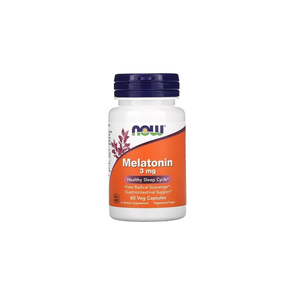 NOW Foods Melatonin 3 mg | 60 Vegkapsula