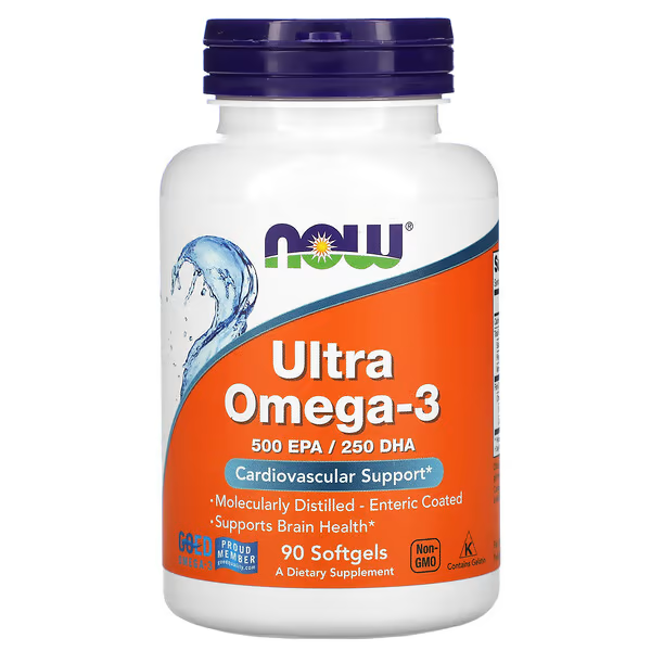 NOW Foods Ultra Omega-3, 750 mg, 90 softgels