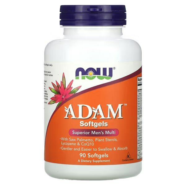 NOW Foods, ADAM, Mens Multi, 60 tablaets