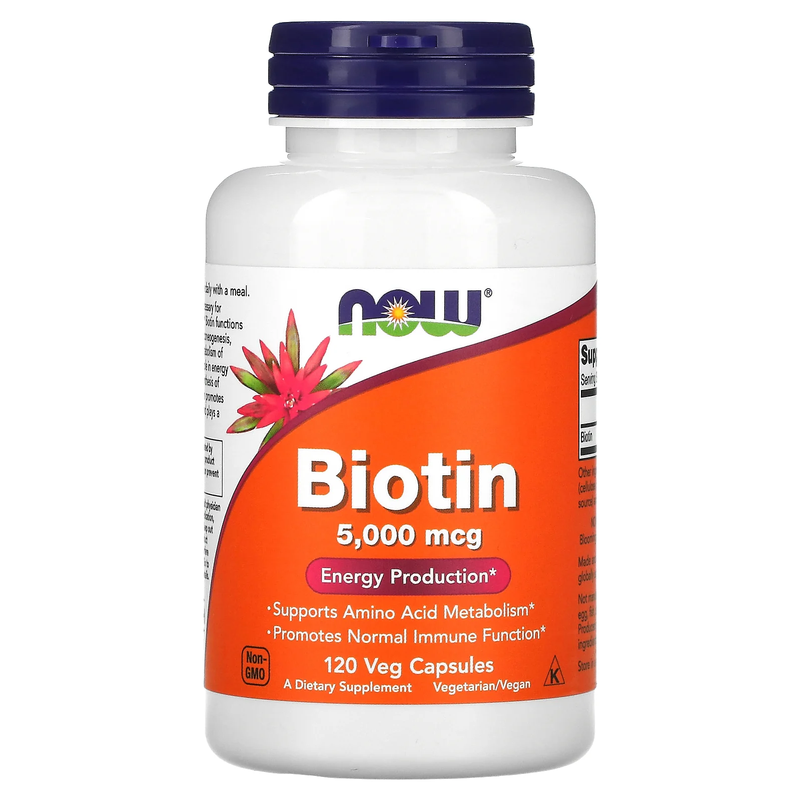 NOW Foods, Biotin, 5000 mcg, 60 veg capsules