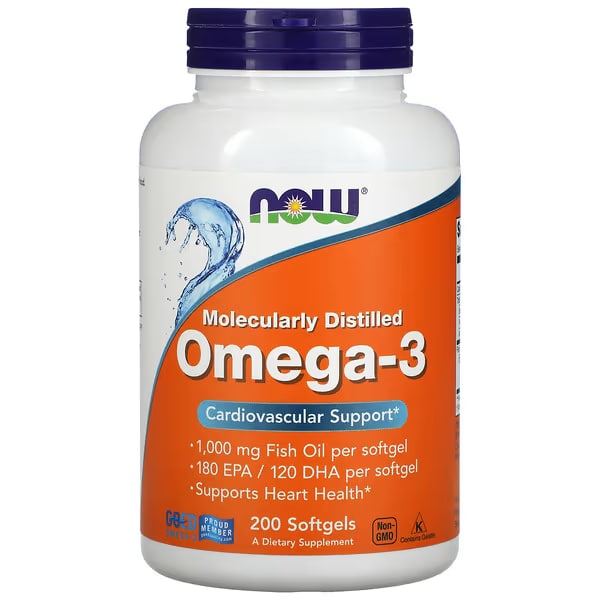 NOW Foods, Omega-3 Fish Oil, 200softgels