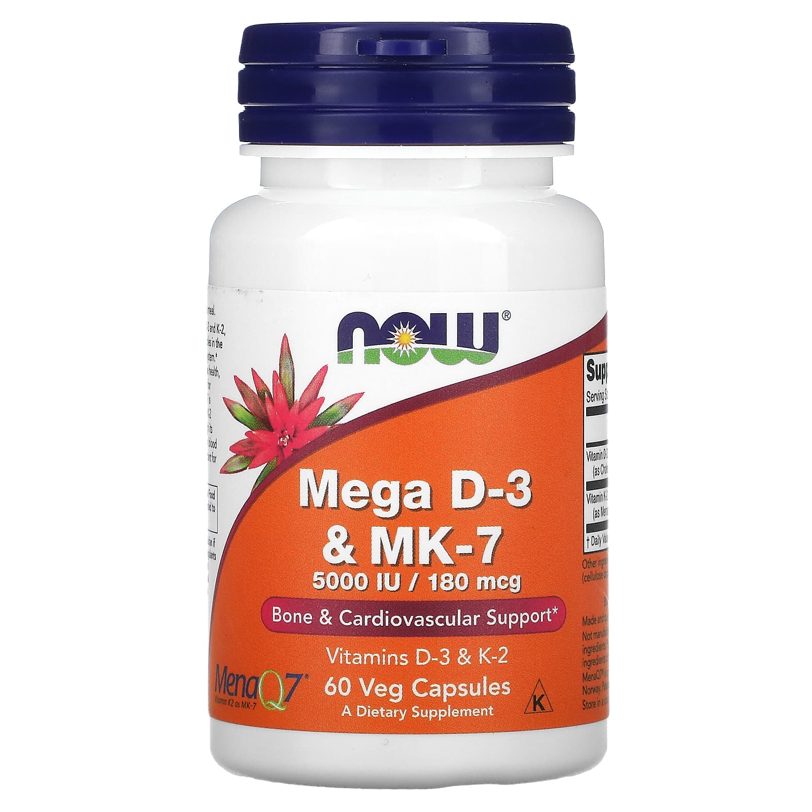NOW Mega D-3 | MK-7 60 kapsula
