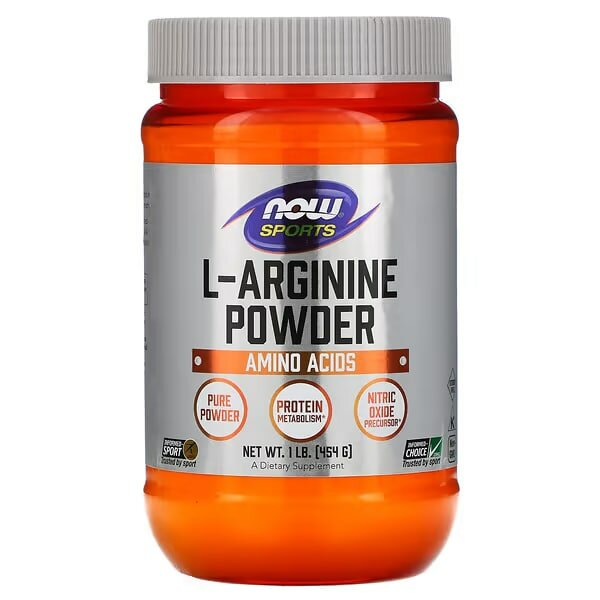 NOW Sports, L Arginine Powder, 454gr