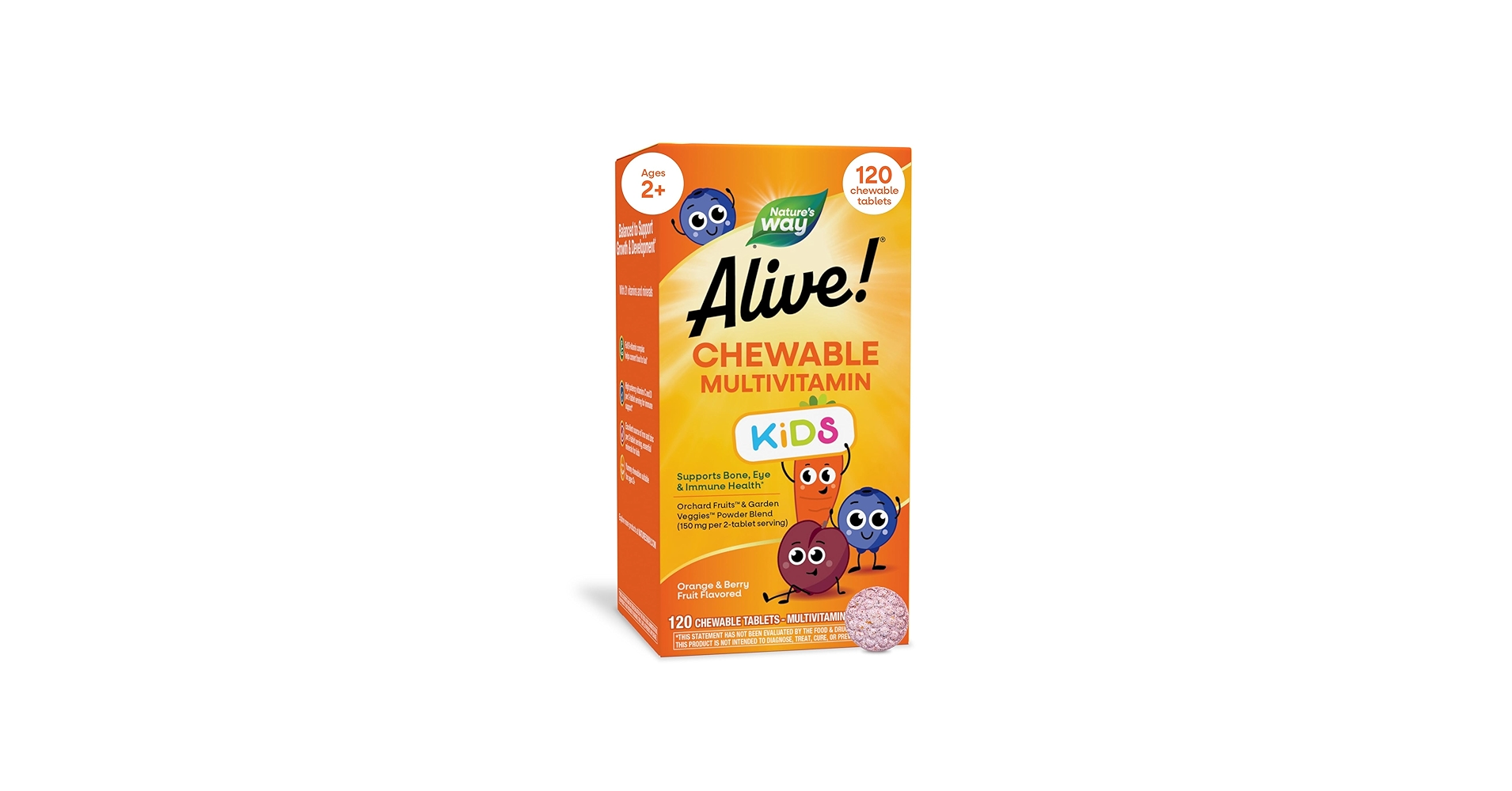 Nature's Way Alive! Kids Chewable Multivitamin 120 tab
