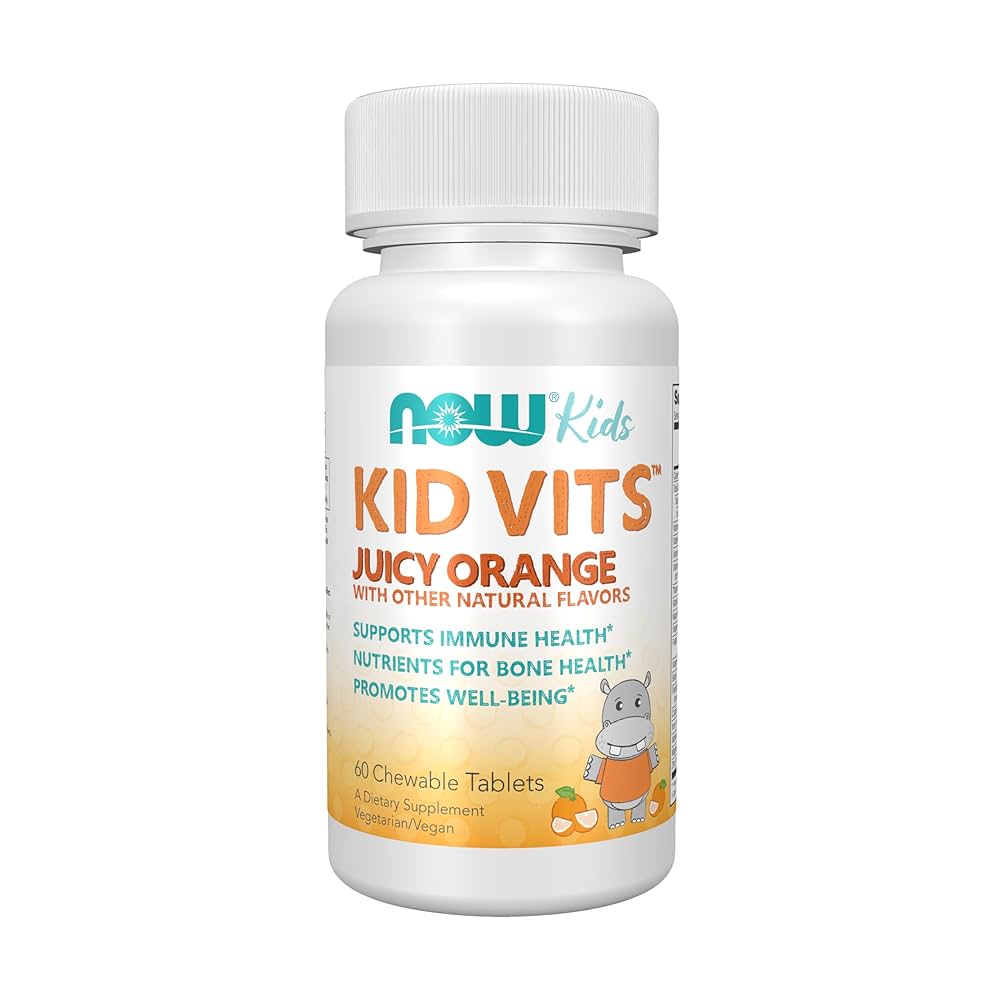 Now Kid Vits Juicy Orange 60 chewable