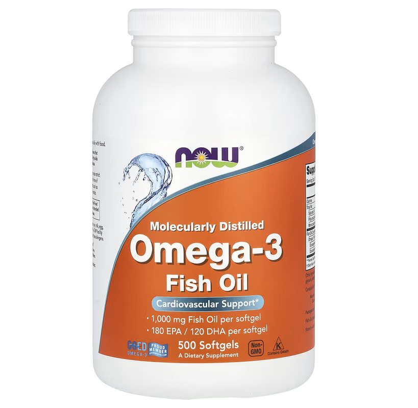 Now Omega-3 Fish Oil | 500 kapsula