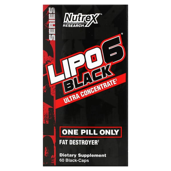 Nutrex Research, LIPO 6 Black, 60 caps