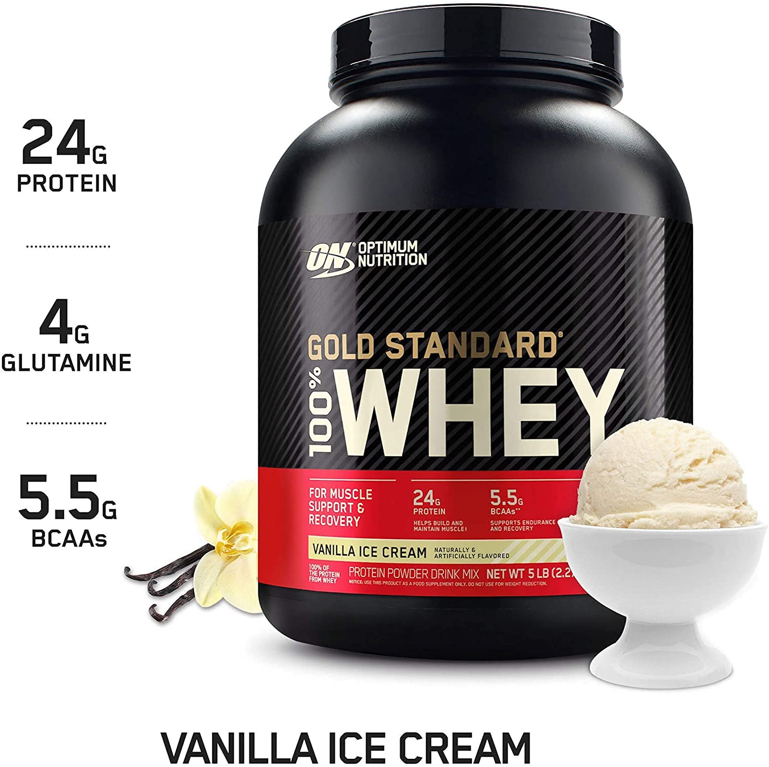 ON, 100% Whey Gold Standard 2,2 kg | VANILLA CREME