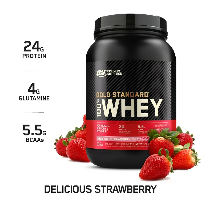 ON, 100% Whey Gold Standard 2,2 kg | Qulupnay tamli