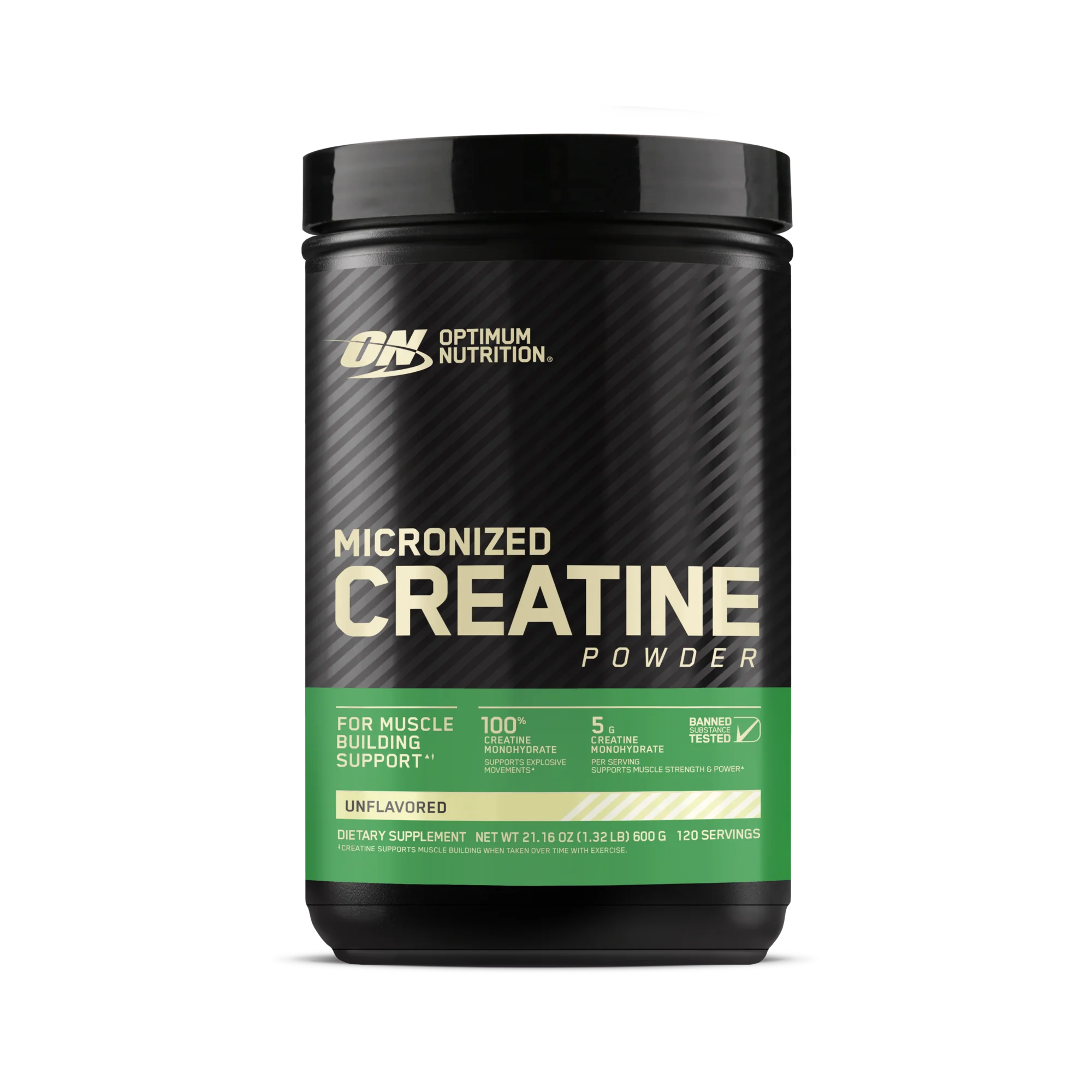 Optimum Nutrition Micronized Creatine 600gr  | 120 porsiya