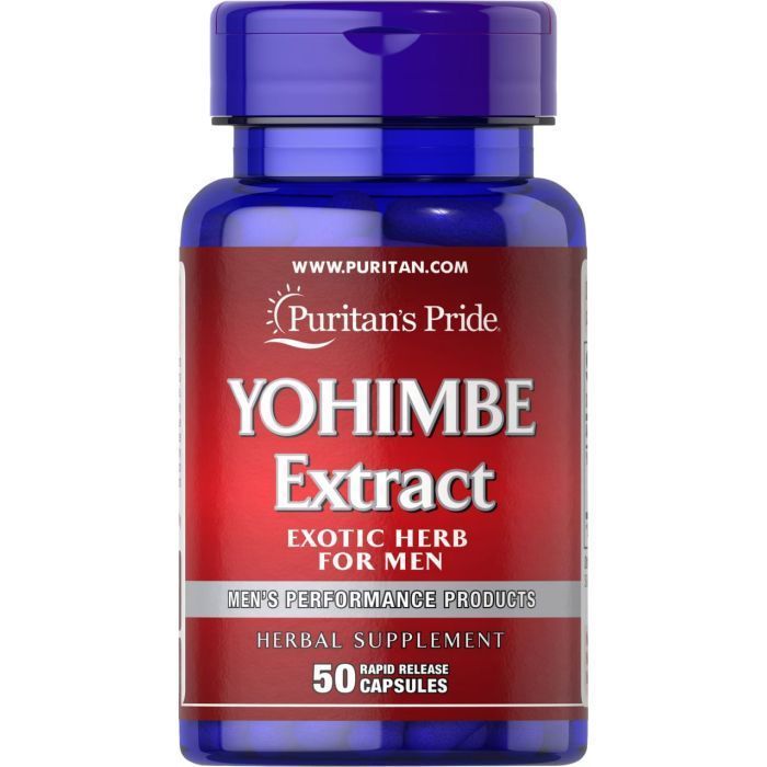 Puritans Pride Yohimbe Extract, Erkaklar uchun, 250mg, 50 capsules