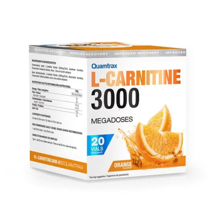 QUAMTRAX L-CARNITINE 3000 MAGADOSES 20vials