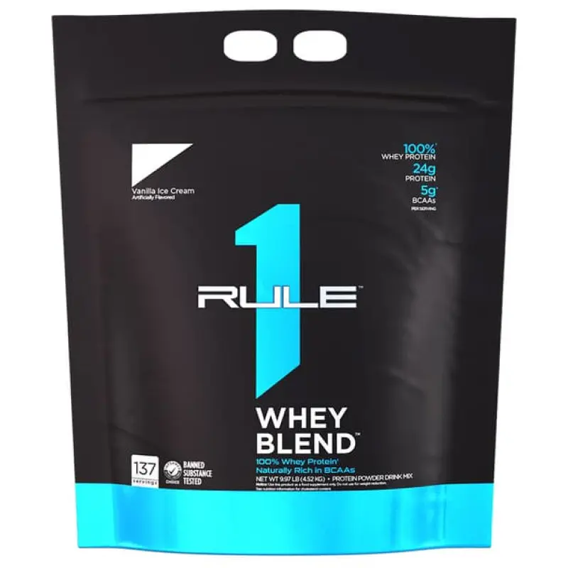 RULE 1 Whey Blend 4.5 kg | 130 porsiya