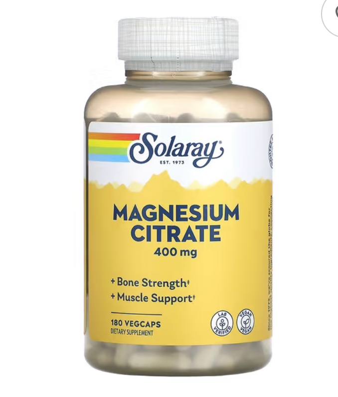 SOLARAY MAGNESIUM CITRATE 400 MG