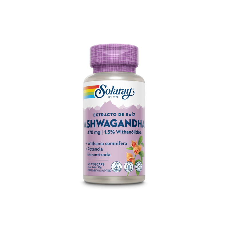 Solaray Ashwagandha 470 mg 1.5 % withanolides 60 kapsula