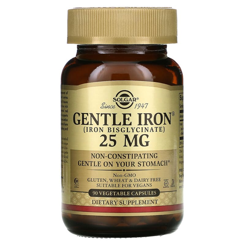 Solgar Gentle Iron 25 mg 90 kapsula