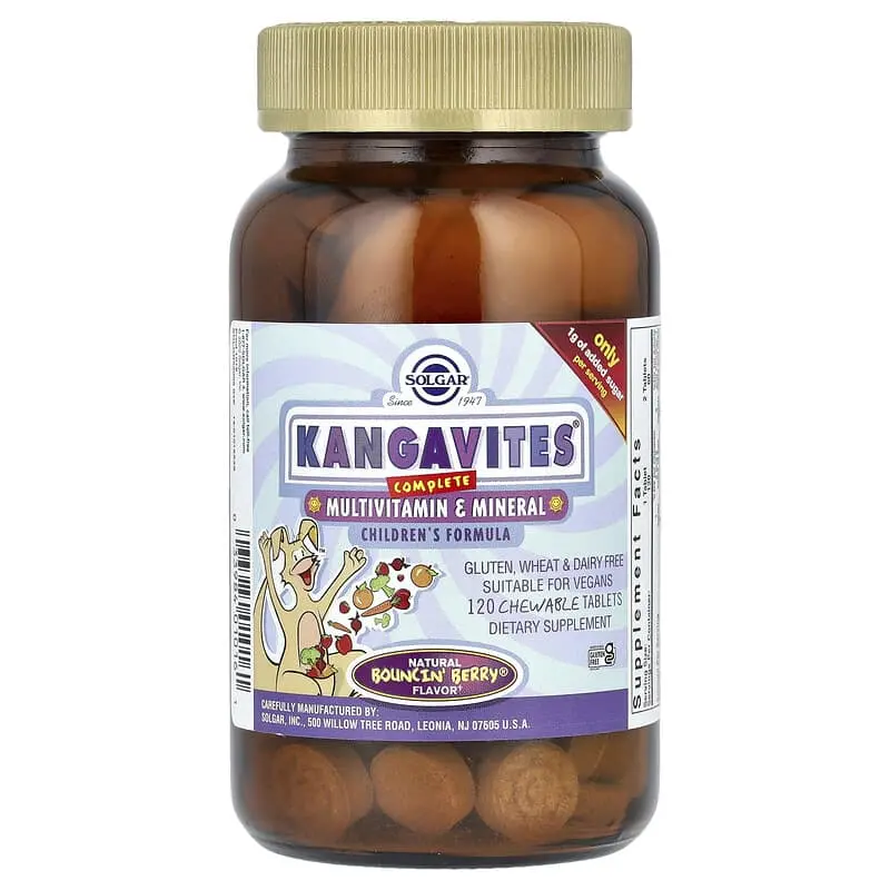 Solgar Kangavites Complete Multivitamin Mineral 120 Tablets