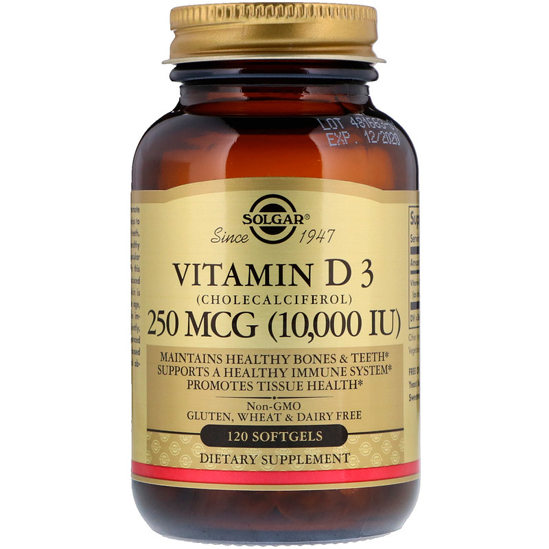 Solgar Vitamin D‑3 250 mcg