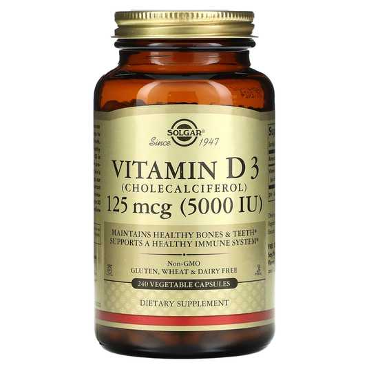 Solgar Vitamin D3 125 mcg (5000 IU) 60 kapsula