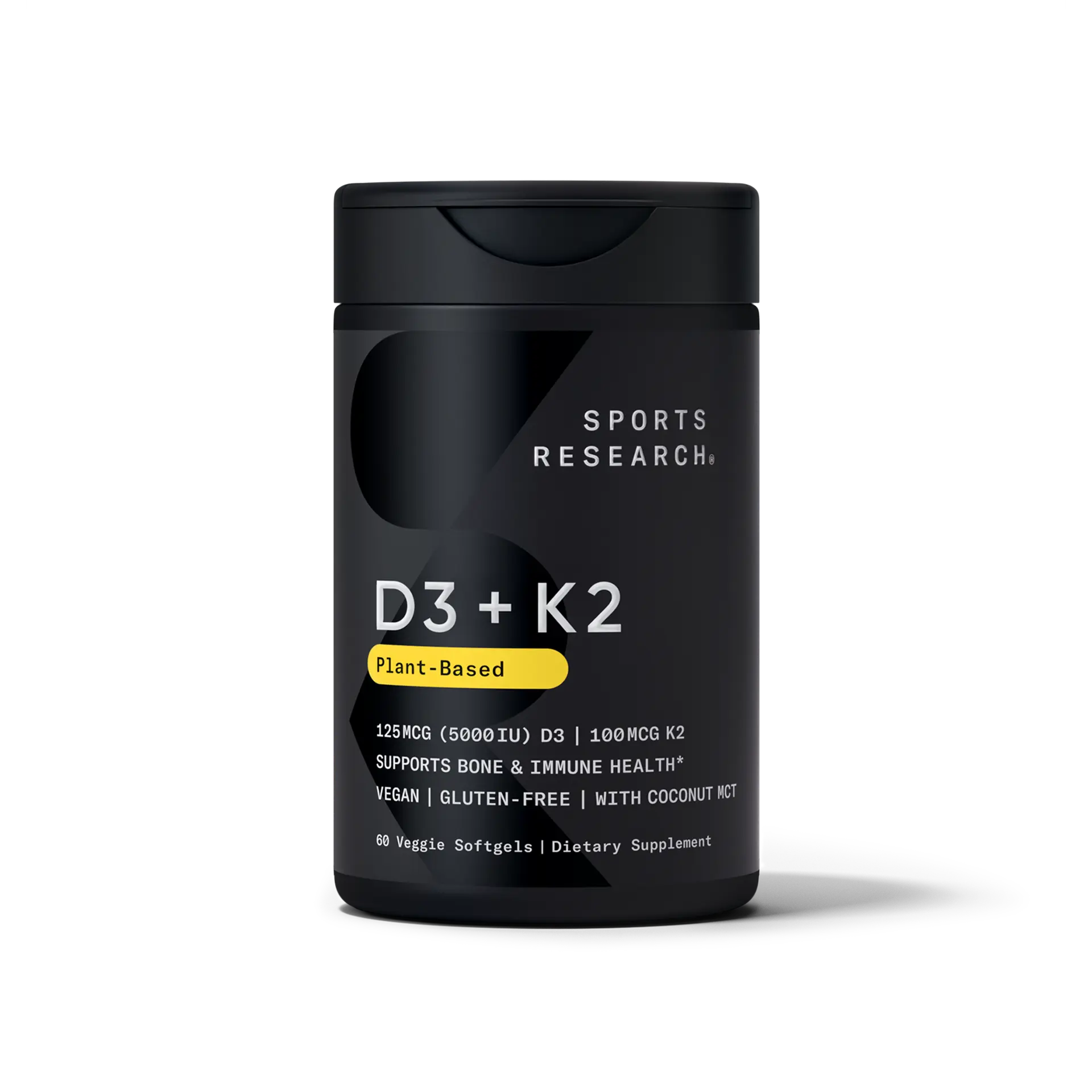 Sports Research D3+K2 plant-based 60 vegsoftgel