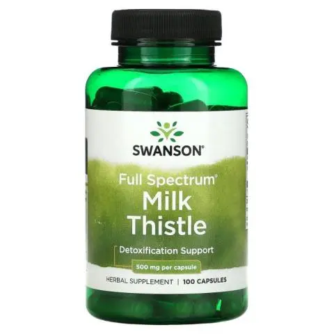 Swanson Milk Thistle, 500mg, 100 capsules