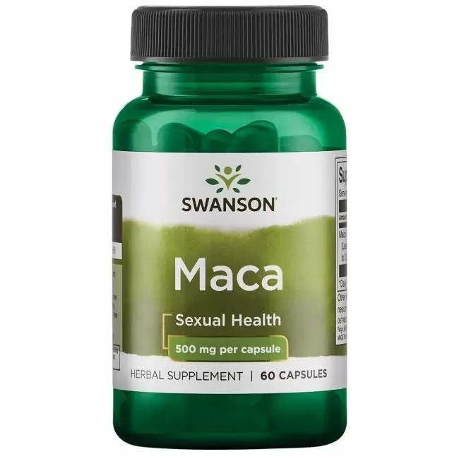 Swanson, Maca, 500 mg, 60 capsules