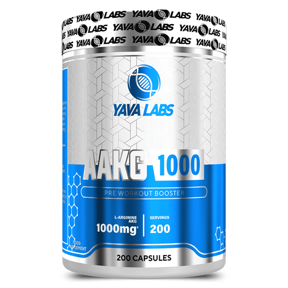 Yava Labs AAKG (arginine) 1000mg, 200 Caps